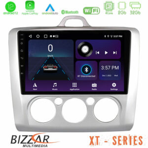 Bizzar XT Series Ford Focus Manual AC 4Core Android12 2+32GB Navigation Multimedia 9"