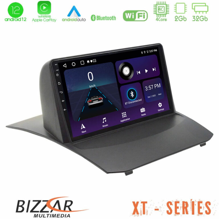 Bizzar XT Series Ford Fiesta 2008-2013 4Core Android12 2+32GB Navigation Multimedia 9"