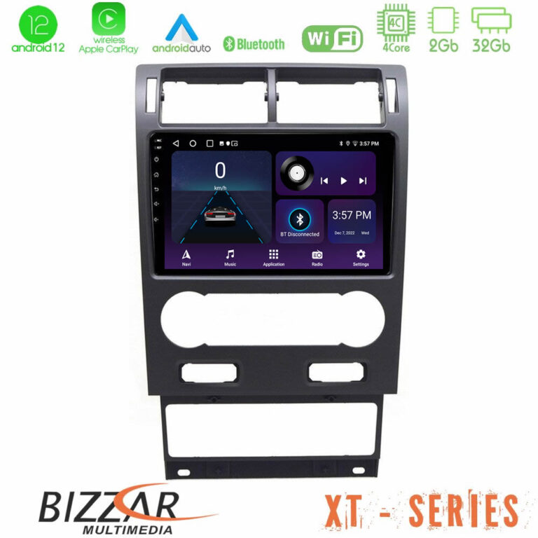 Bizzar XT Series Ford Mondeo 2004-2007 4Core Android12 2+32GB Navigation Multimedia Tablet 9"