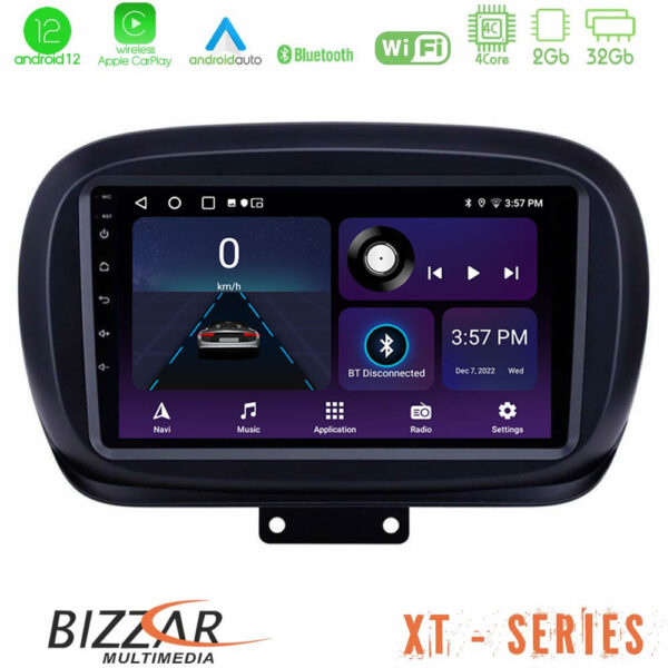 Bizzar XT Series Fiat 500X 4Core Android12 2+32GB Navigation Multimedia Tablet 9"