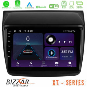 Bizzar XT Series Mitsubishi L200 4Core Android12 2+32GB Navigation Multimedia Tablet 9"