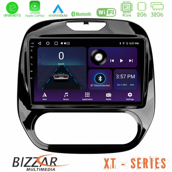 Bizzar XT Series Renault Captur 2013-2019 (Manual AC) 4Core Android12 2+32GB Navigation Multimedia Tablet 9"