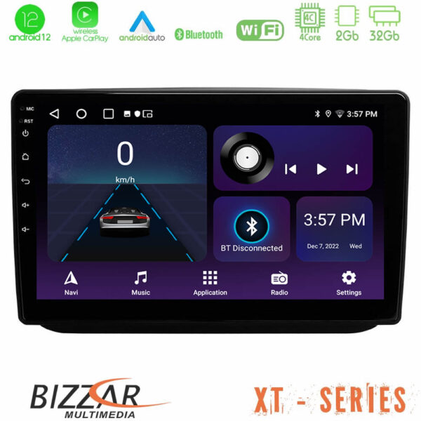 Bizzar XT Series Skoda Fabia 2007-2014 4Core Android12 2+32GB Navigation Multimedia Tablet 10"