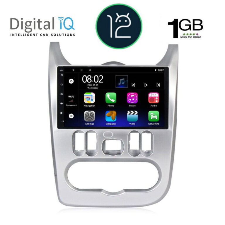 DIGITAL IQ RTA 1101_GPS (9inc) MULTIMEDIA TABLET OEM DACIA DUSTER – LOGAN – SANDERO mod. 2006-2012