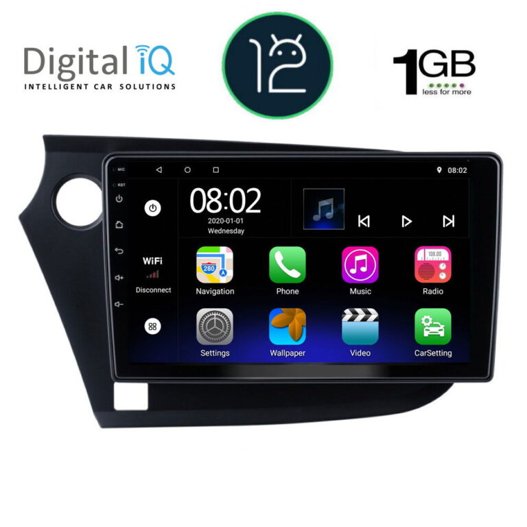 DIGITAL IQ RTA 1205_GPS (9inc) MULTIMEDIA TABLET OEM HONDA INSIGHT mod. 2009-2014