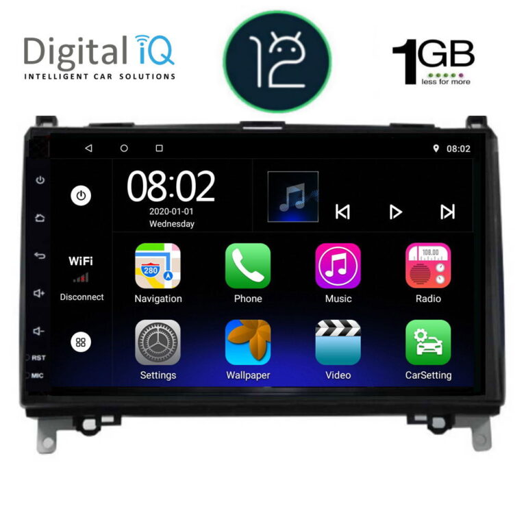 DIGITAL IQ RTA 1400_GPS (9inc) MULTIMEDIA TABLET OEM MERCEDES A – B -SPRINTER – VITO mod. 2004>