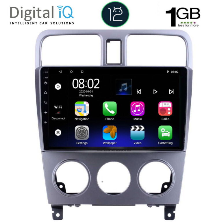 DIGITAL IQ RTA 1661_GPS (9inc) MULTIMEDIA TABLET OEM SUBARU FORESTER  mod. 2002-2008