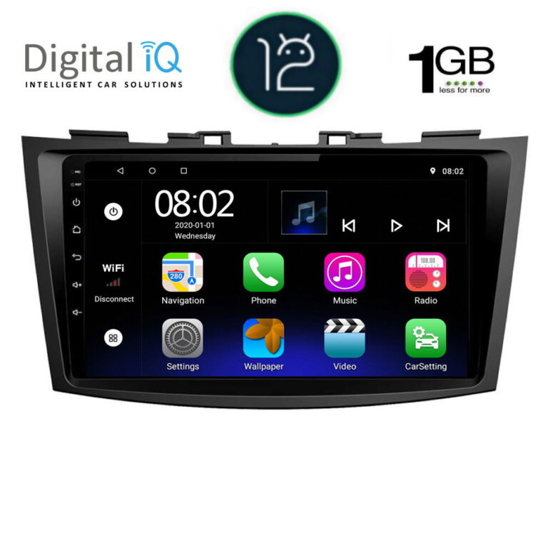 DIGITAL IQ RTA 1685_GPS (9inc) MULTIMEDIA TABLET OEM SUZUKI SWIFT mod. 2011-2016