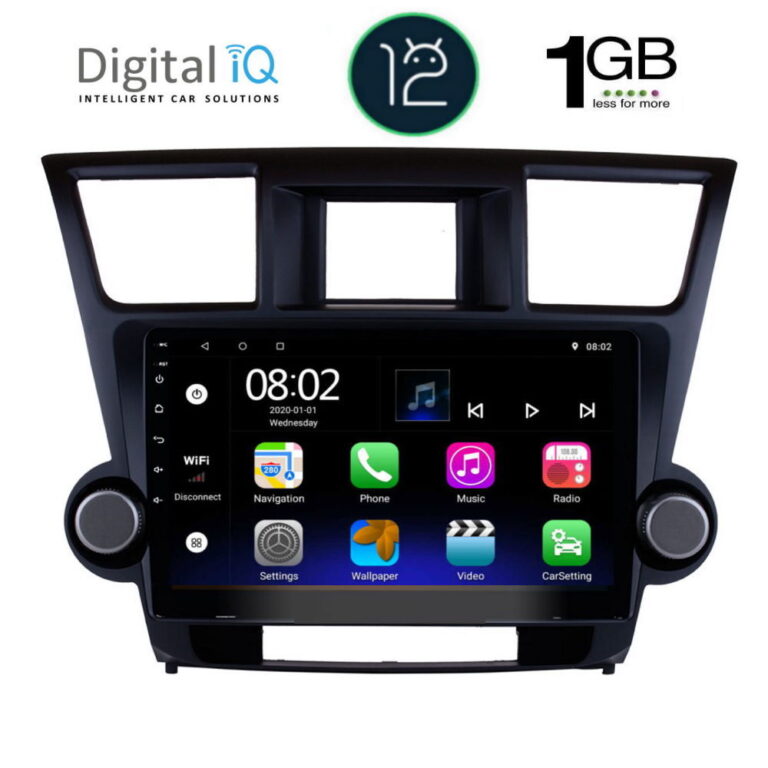 DIGITAL IQ RTB 1719_GPS (10inc) MULTIMEDIA TABLET OEM TOYOTA HIGHLANDER mod. 2008-2015