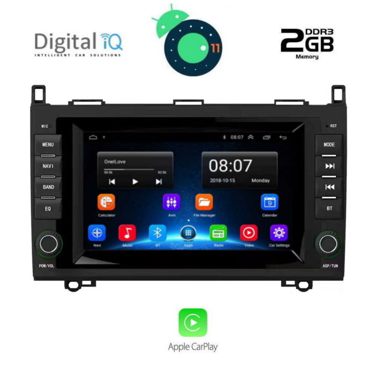 DIGITAL IQ IHB 068_CP (7'' DECK) MULTIMEDIA OEM MERCEDES A – B -SPRINTER – VITO mod. 2004>