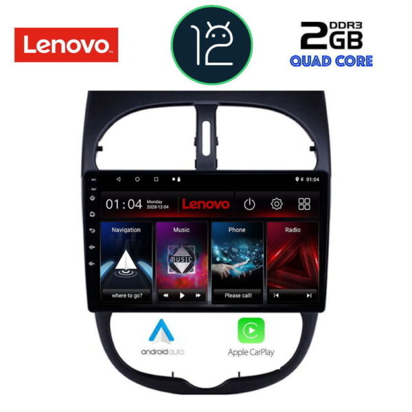 LENOVO LVB 4506_CPA (9inc) MULTIMEDIA TABLET OEM PEUGEOT 206 mod. 1998-2006