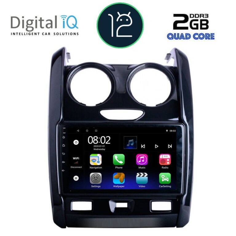 DIGITAL IQ RTB 2103_GPS (9inc) MULTIMEDIA TABLET OEM DACIA DUSTER mod. 2012-2019