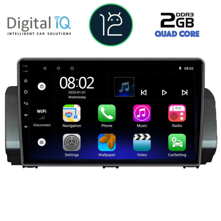 DIGITAL IQ RTB 2109_GPS (9inc) MULTIMEDIA TABLET OEM DACIA LOGAN - SANDERO - JOGGER mod. 2020>