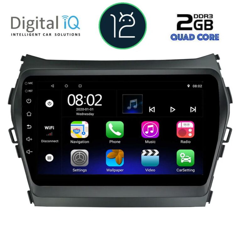 DIGITAL IQ RTB 2238_GPS (9inc) MULTIMEDIA TABLET OEM HYUNDAI IX45 mod. 2013-2017