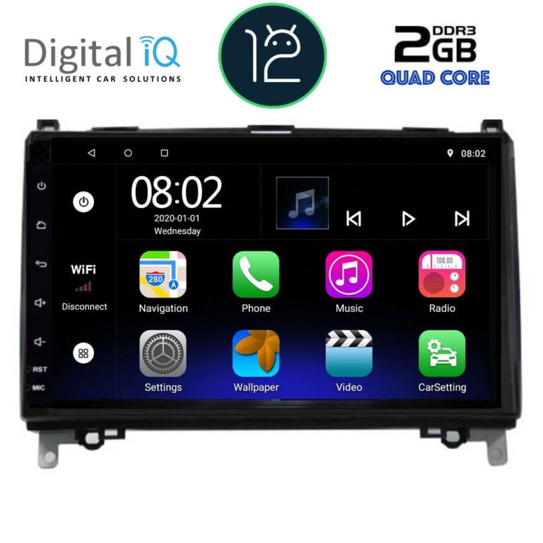 DIGITAL IQ RTB 2400_GPS (9inc) MULTIMEDIA TABLET OEM MERCEDES A – B -SPRINTER – VITO mod. 2004>