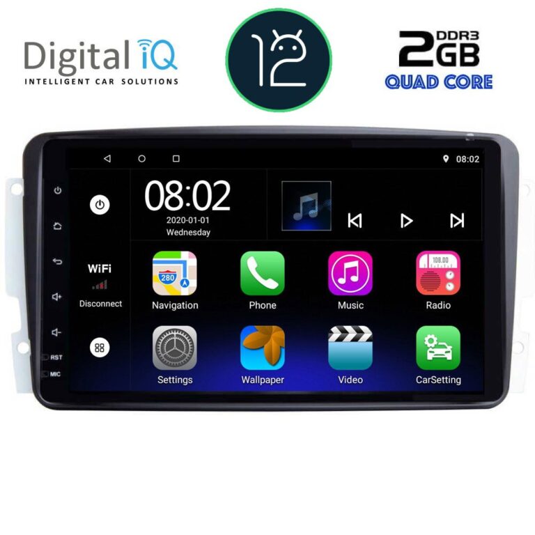 DIGITAL IQ RTB 2401_GPS (9inc) MULTIMEDIA TABLET OEM MERCEDES CLK (W209) mod. 2000-2004