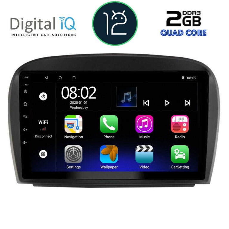 DIGITAL IQ RTB 2427_GPS (9inc) MULTIMEDIA TABLET OEM MERCEDES SL (R230) FACELIFT mod. 2006-2012