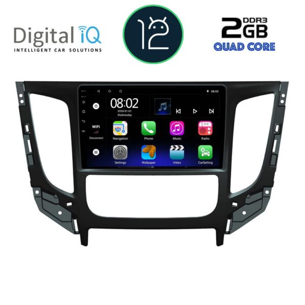 DIGITAL IQ RTB 2437_GPS CLIMA (9inc) MULTIMEDIA TABLET OEM MITSUBISHI L200 mod. 2015> με CLIMA