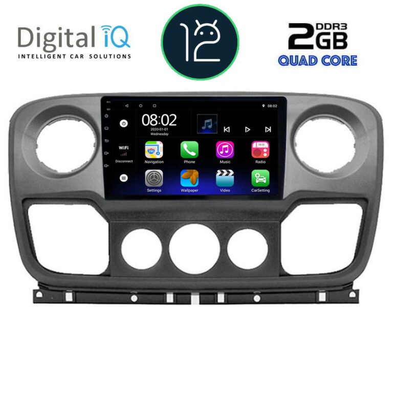 DIGITAL IQ RTB 2463_GPS (10inc) MULTIMEDIA TABLET OEM NISSAN NV400 - OPEL MOVANO - RENAULT MASTER mod. 2010-2020