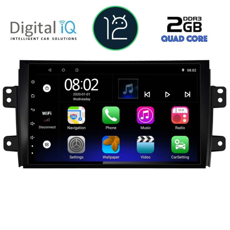 DIGITAL IQ RTB 2688_GPS (9inc) MULTIMEDIA TABLET OEM FIAT SEDICI – SUZUKI SX4 mod. 2005-2013