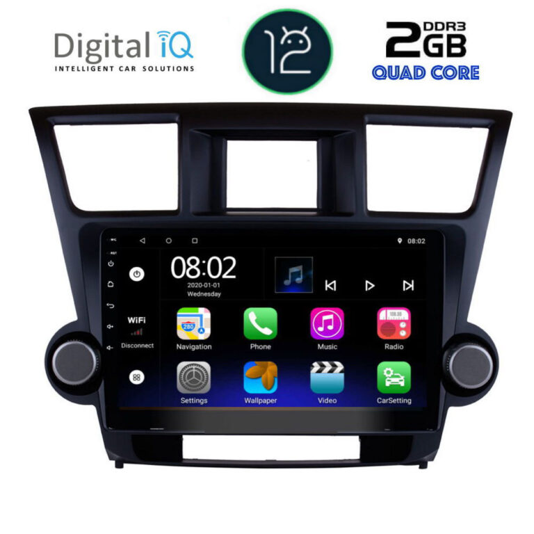 DIGITAL IQ RTB 2719_GPS (10inc) MULTIMEDIA TABLET OEM TOYOTA HIGHLANDER mod. 2008-2015