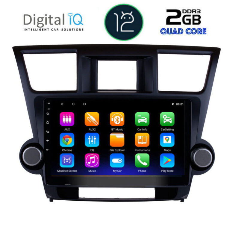 DIGITAL IQ RTB 2719_GPS (10inc) MULTIMEDIA TABLET OEM TOYOTA HIGHLANDER mod. 2008-2015 - Image 2