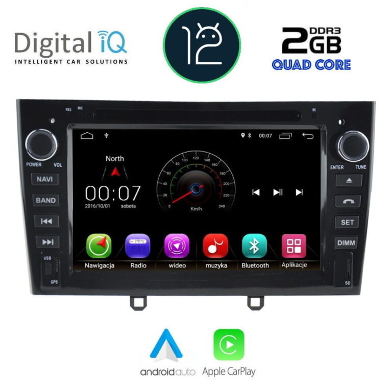 DIGITAL IQ X383M_CPA (7'' DVD) MULTIMEDIA OEM  PEUGEOT 308 mod. 2007-2013