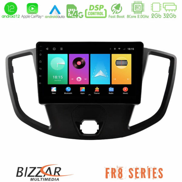 Bizzar FR8 Series Ford Transit 2014-> 8core Android13 2+32GB Navigation Multimedia Tablet 9"