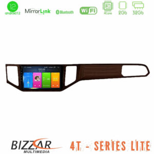 Bizzar 4T Series VW Sportsvan 2014-2020 4core Android12 2+32GB Navigation Multimedia Tablet 9" (Ξύλινη απόχρωση)