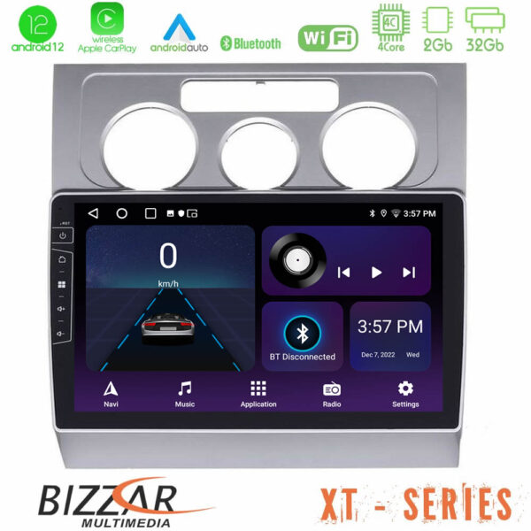 Bizzar XT Series VW Touran 2003-2011 4core Android12 2+32GB Navigation Multimedia Tablet 10"
