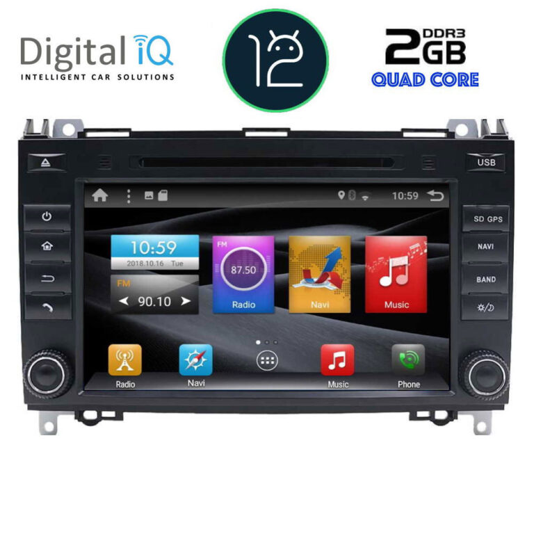 DIGITAL IQ BX 268_GPS (8" DVD) MULTIMEDIA OEM MERCEDES A – B – SPRINTER – VITO – VIANO mod. 2004-2020