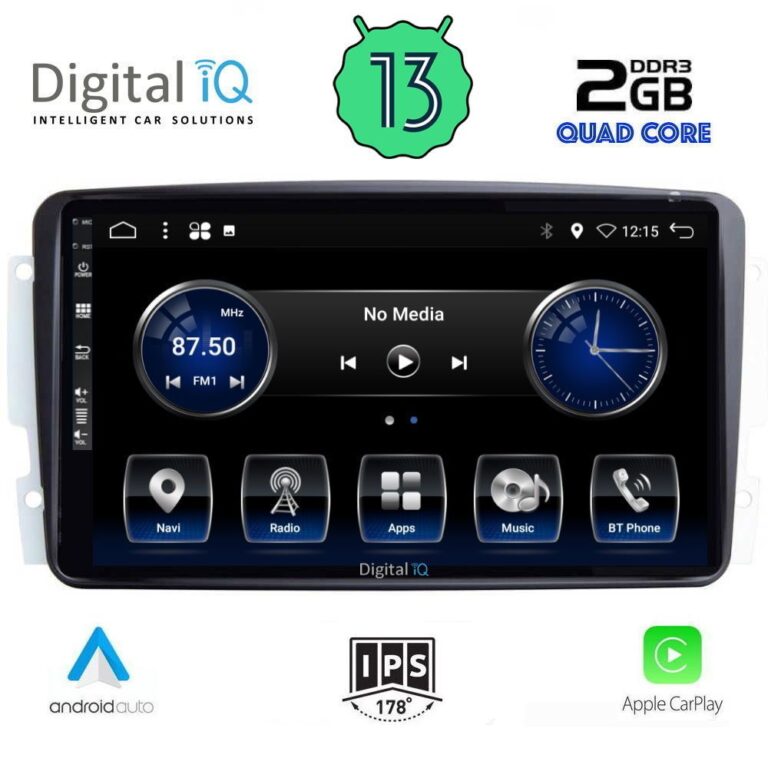 DIGITAL IQ BXH 3401_CPA (9inc) MULTIMEDIA TABLET for MERCEDES CLK (W209) mod. 2000-2004