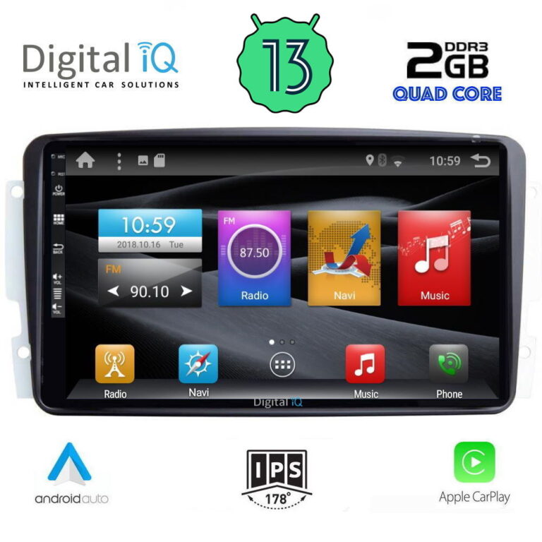 DIGITAL IQ BXH 3401_CPA (9inc) MULTIMEDIA TABLET for MERCEDES CLK (W209) mod. 2000-2004 - Image 2