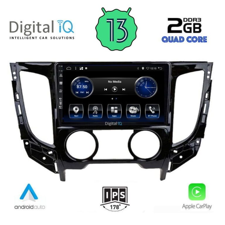 DIGITAL IQ BXH 3437_CPA A/C (9inc) MULTIMEDIA TABLET for MITSUBISHI L200 mod. 2015> με A/C