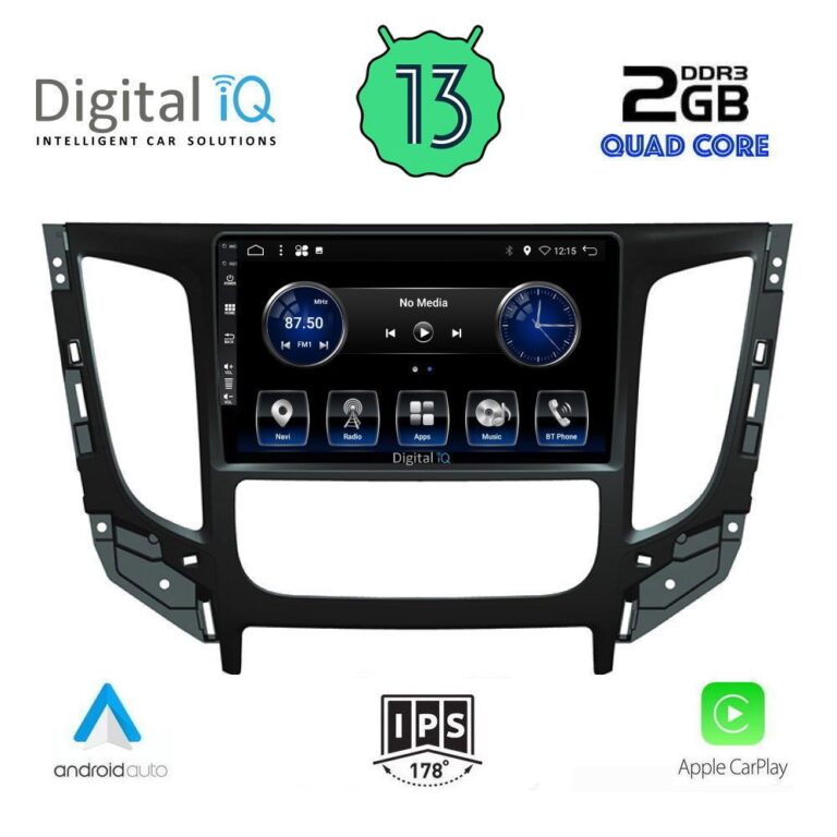 DIGITAL IQ BXH 3437_CPA CLIMA (9inc) MULTIMEDIA TABLET for MITSUBISHI L200 mod. 2015> με CLIMA