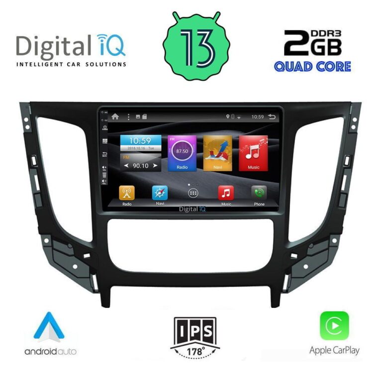 DIGITAL IQ BXH 3437_CPA CLIMA (9inc) MULTIMEDIA TABLET for MITSUBISHI L200 mod. 2015> με CLIMA - Image 2