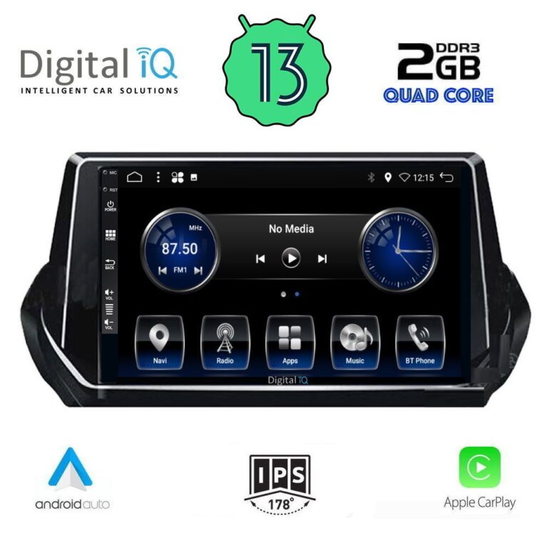 DIGITAL IQ BXH 3509_CPA (9inc) MULTIMEDIA TABLET for PEUGEOT 208 – 2008 mod. 2021>