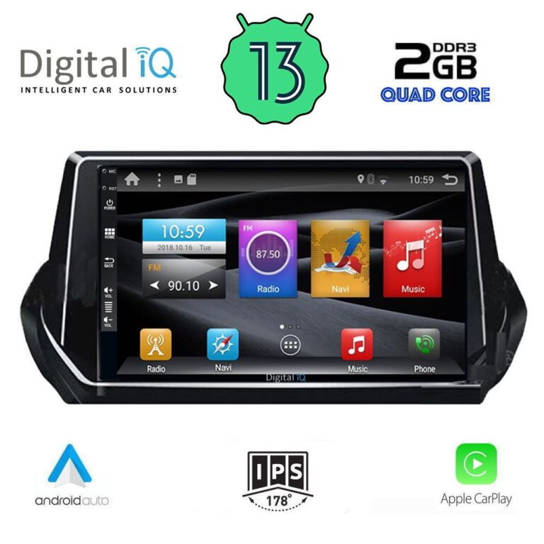 DIGITAL IQ BXH 3509_CPA (9inc) MULTIMEDIA TABLET for PEUGEOT 208 – 2008 mod. 2021> - Image 2