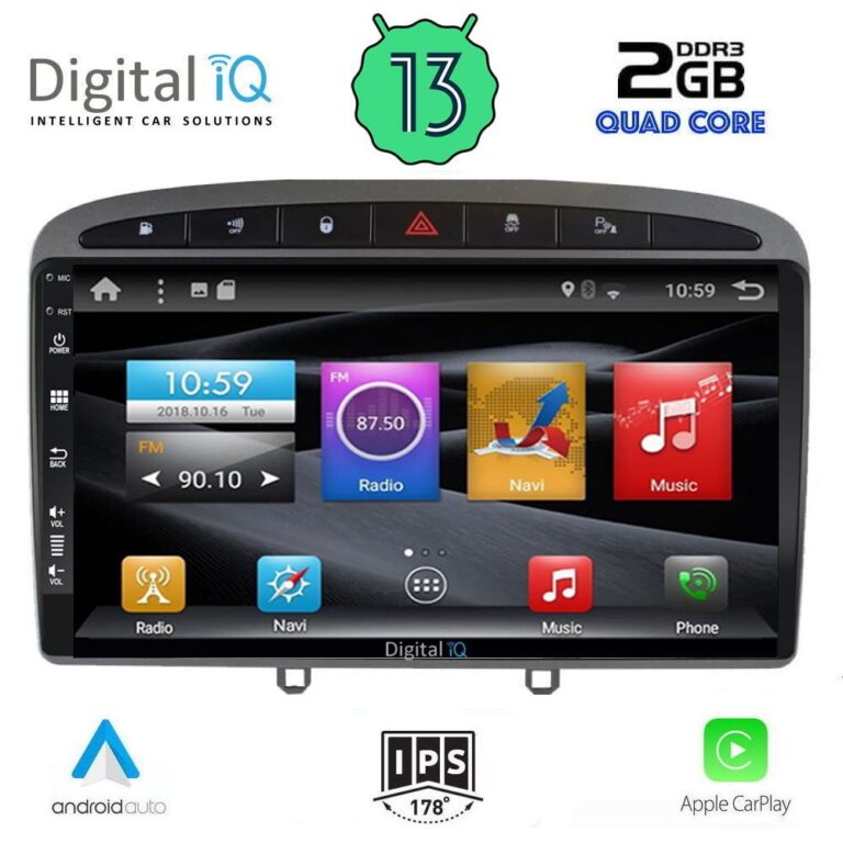 DIGITAL IQ BXH 3513_CPA (9inc) MULTIMEDIA TABLET for PEUGEOT 308 mod.2007-2012 - RCZ mod.2009-2015 - Image 2