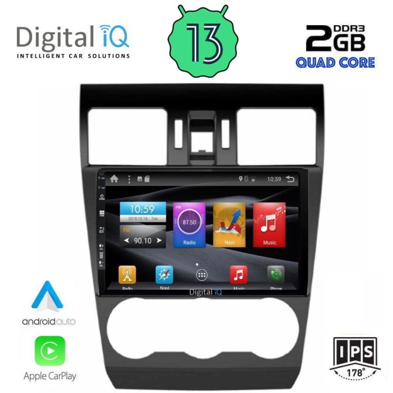 DIGITAL IQ BXH 3663_CPA (9inc) MULTIMEDIA TABLET for SUBARU FORESTER – IMPREZA – XV mod. 2013-2019 - Image 2