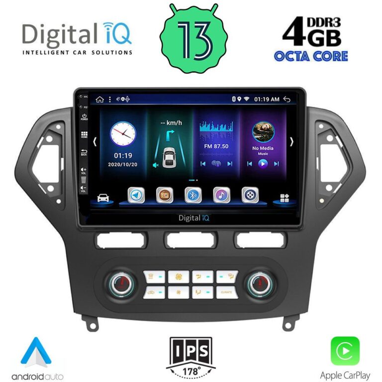 DIGITAL IQ BXD 6162_CPA CLIMA (10inc) MULTIMEDIA TABLET for FORD MONDEO mod. 2007-2011