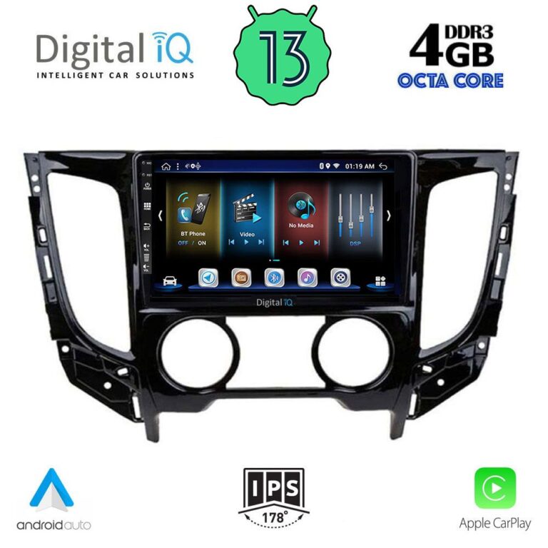 DIGITAL IQ BXD 6437_CPA A/C (9inc) MULTIMEDIA TABLET for MITSUBISHI L200 mod. 2015> με A/C - Image 2