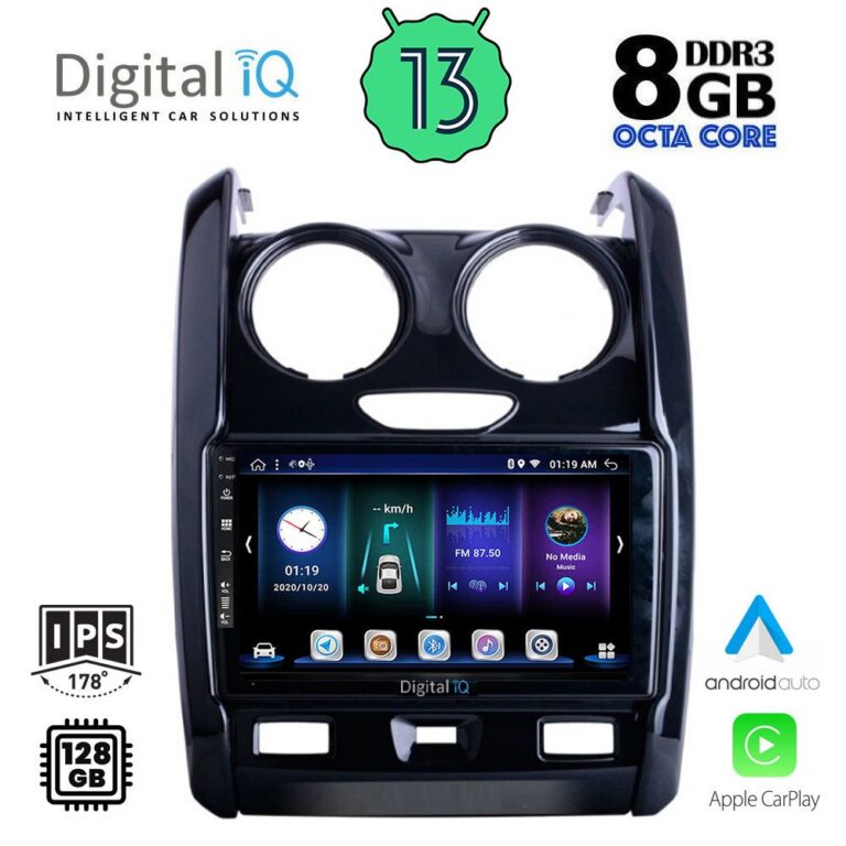 DIGITAL IQ BXD 8103_CPA (9inc) MULTIMEDIA TABLET for DACIA DUSTER mod. 2012-2019