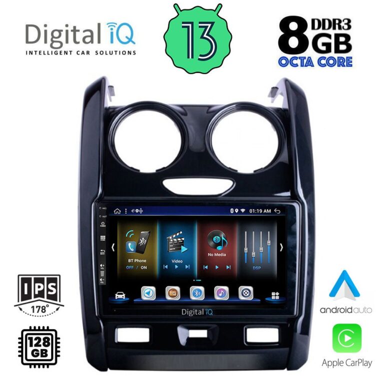 DIGITAL IQ BXD 8103_CPA (9inc) MULTIMEDIA TABLET for DACIA DUSTER mod. 2012-2019 - Image 2