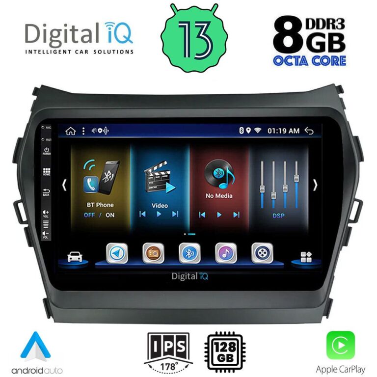 DIGITAL IQ BXD 8238_CPA (9inc) MULTIMEDIA TABLET for HYUNDAI IX45 mod. 2013-2017 - Image 2