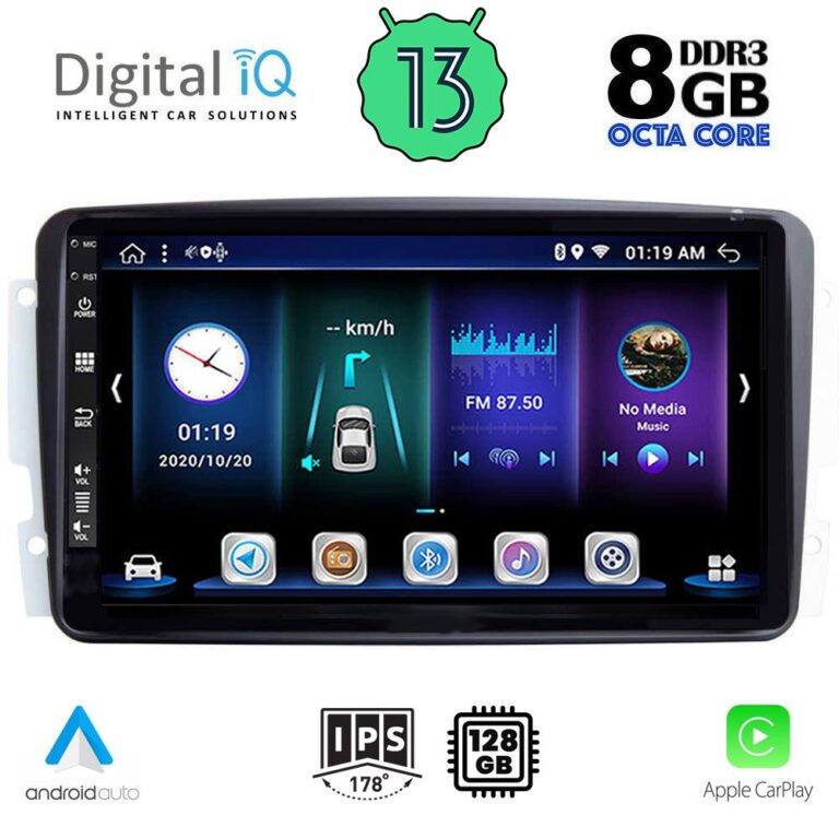 DIGITAL IQ BXD 8401_CPA (9inc) MULTIMEDIA TABLET for MERCEDES CLK (W209) mod. 2000-2004