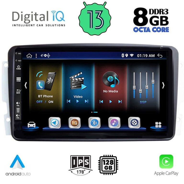 DIGITAL IQ BXD 8401_CPA (9inc) MULTIMEDIA TABLET for MERCEDES CLK (W209) mod. 2000-2004 - Image 2