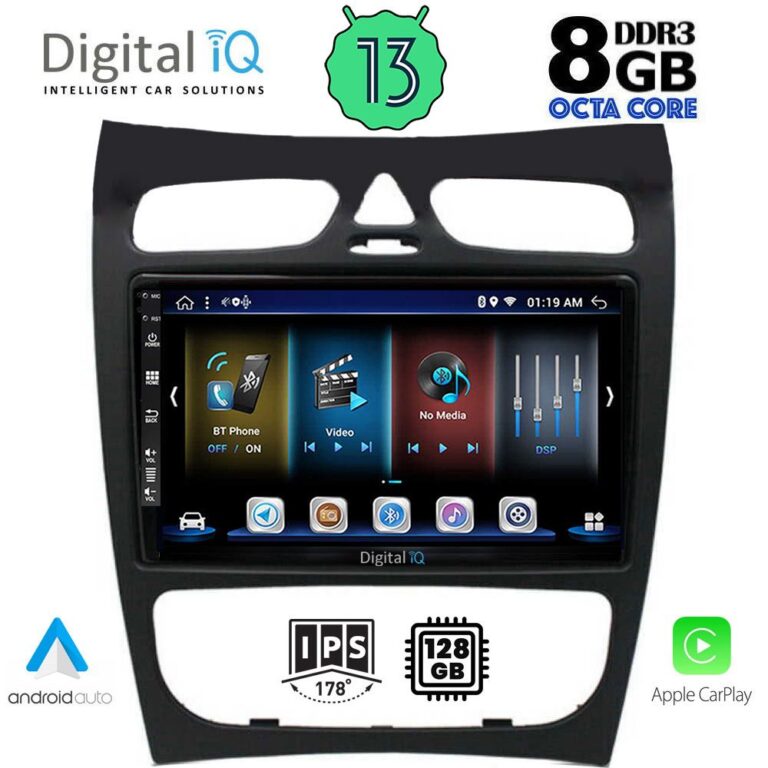 DIGITAL IQ BXD 8406_CPA (9inc) MULTIMEDIA TABLET for MERCEDES CLK (W209) mod. 2000-2004 - Image 2