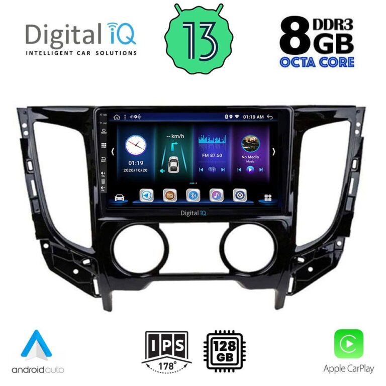 DIGITAL IQ BXD 8437_CPA A/C (9inc) MULTIMEDIA TABLET for MITSUBISHI L200 mod. 2015> με A/C