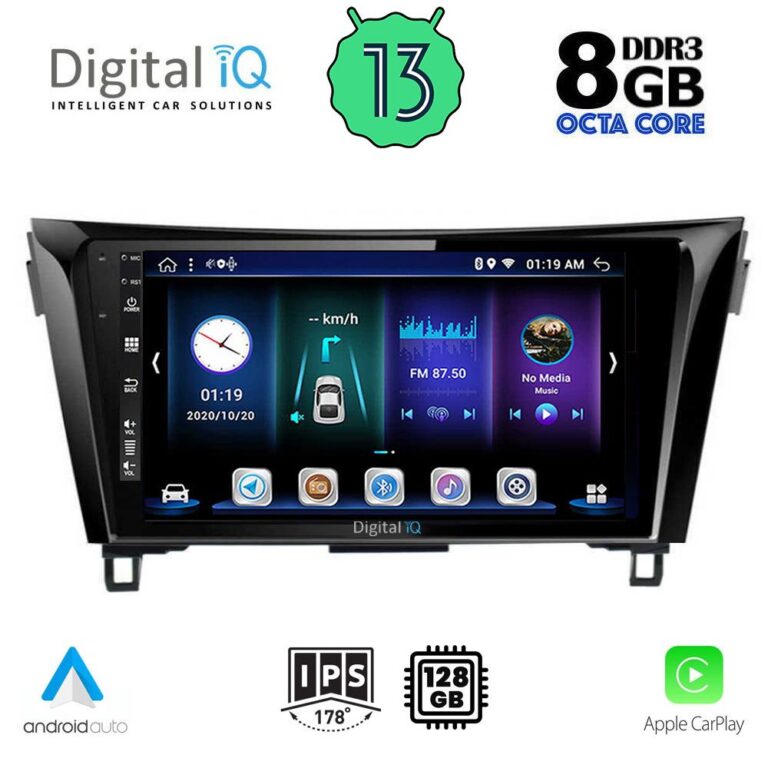 DIGITAL IQ BXD 8468_CPA (10inc) MULTIMEDIA TABLET for NISSAN QASHQAI mod. 2014-2021